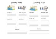 English Worksheet: Story Map