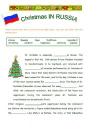 English Worksheet: Another one for Christmas!- set 2