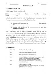 English Worksheet: History: World War II