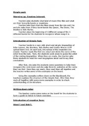 English worksheet: Simple past Plan