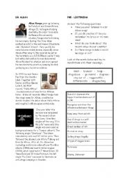 English Worksheet: No Coke by Dr Alban - Drug using