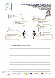 English worksheet: introduction