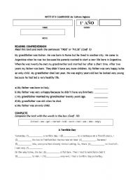 English Worksheet: Past Simple