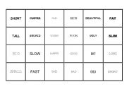 English worksheet: Memory game Opposites