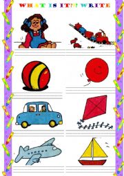 English Worksheet: Toys