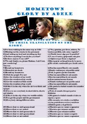 English Worksheet: ADELE SONG- BRIT AWARDS 08 (PART 2)