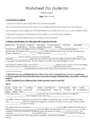 English Worksheet: Black Swans