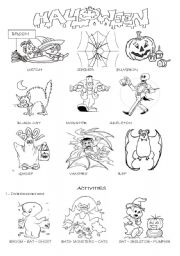 English Worksheet: Halloween