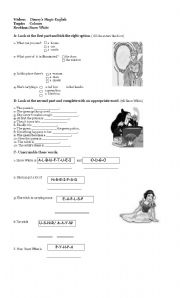 English Worksheet: Snow White