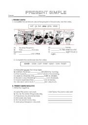 worksheet -present simple