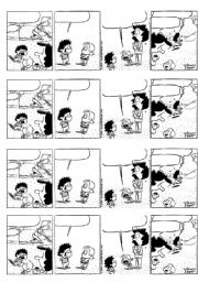 English Worksheet: comparatives in comics