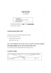 English worksheet: Past perfect and Past perfect progressive