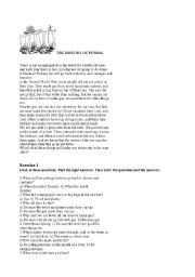 English Worksheet: the history of petrol