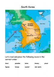 English worksheet: South Korea