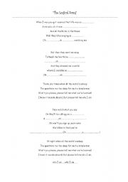 English worksheet: The Logical Song
