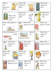 Opposite Flashcards (part 1 of 3)