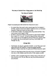 English worksheet: Football