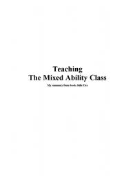 Teaching the mixed ability class