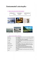 environmental catastrophes vocabulary