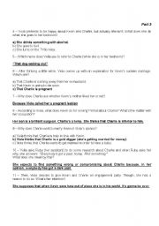 English worksheet: Conversation-Movie class for the Film Monster-in-law (Part 2)