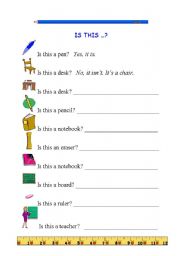 English Worksheet: Is this ...?