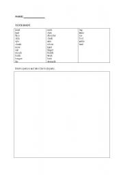 English worksheet: Michy
