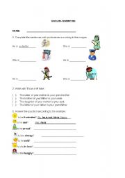 English Worksheet: TO BE/ YES, NO QUESTIONS