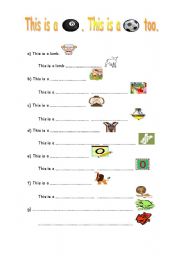 English Worksheet: TOO