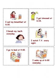 English Worksheet: Miming activity cards 