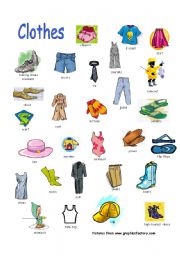 clothes - ESL worksheet by manonski (f)