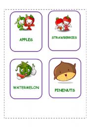 English Worksheet: FRUITS 3rd SET (02.09.08)