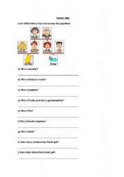 English Worksheet: Family Tree