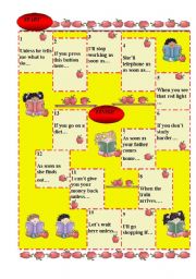 English Worksheet: First Conditional Boardgame (Warmer)