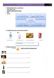 English worksheet: In a caf