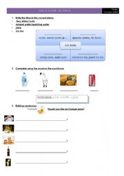 English Worksheet: In a caf