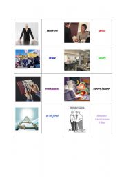 English worksheet: Work Domino