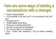 English worksheet: Some topics to develop conversation.