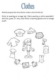 English Worksheet: Clothes