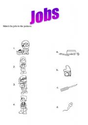 English Worksheet: Jobs