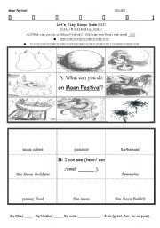 English Worksheet: moon festival