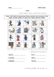 English Worksheet: jobs