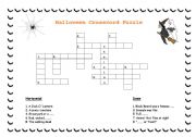 English Worksheet: Halloween Crossword