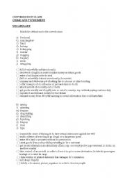 English worksheet: Crime Vocabulary