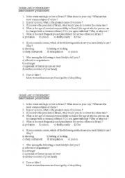 English worksheet: Discussion about crime