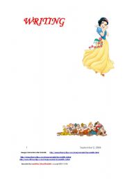 English Worksheet: Writing Snow white
