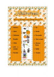 Halloween Vocabulary