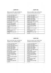 English Worksheet: superlative just for fun