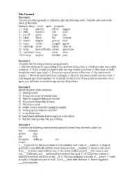 English Worksheet: The Gerund