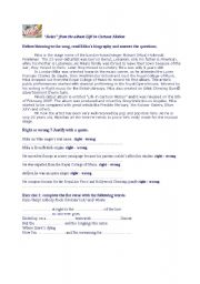 English Worksheet: Mika worksheet Relax