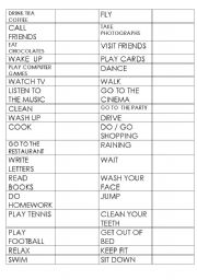 English worksheet: Bssic Verbs to draw